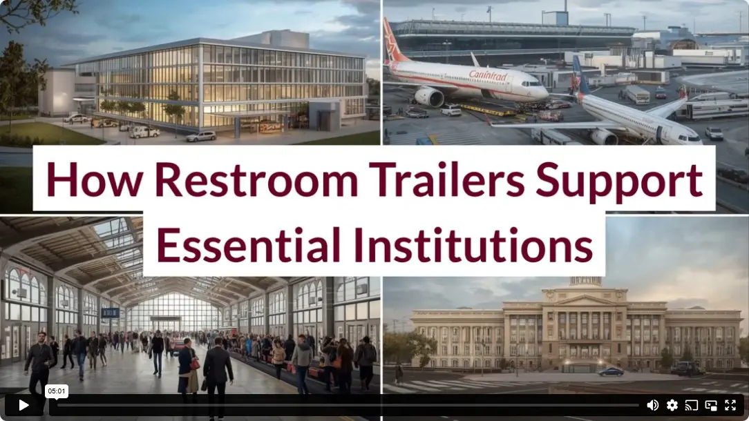 How Restroom Trailers Support Essential Institutions