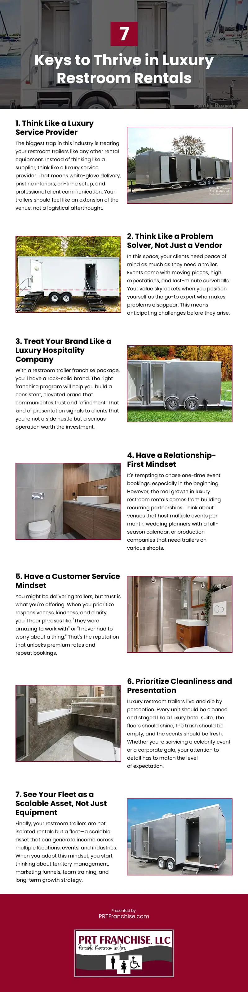 7 Keys to Thrive in Luxury Restroom Rentals Infographic