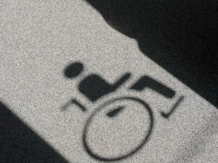 Portable restroom trailer at upscale outdoor event