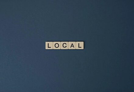 Mobile restroom trailer stationed at a site preparation job site