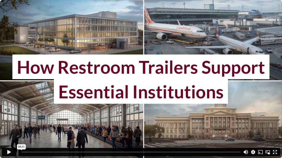 How Restroom Trailers Support Essential Institutions